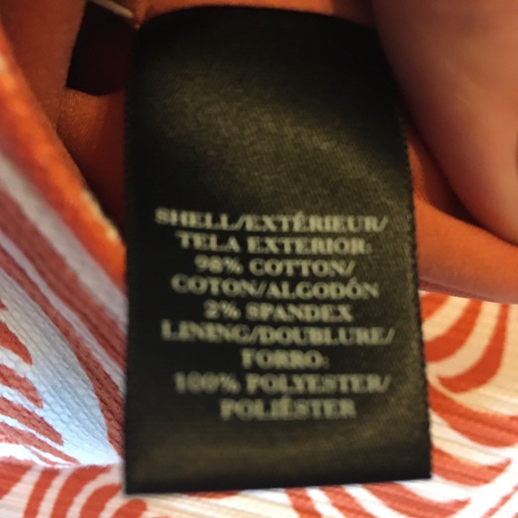 Ann Taylor burnt orange Swirl wave mod Print Mini - Picture 8 of 11